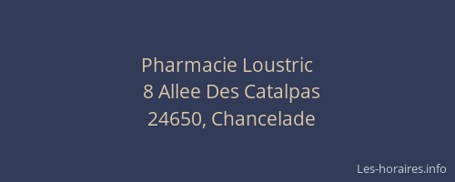Pharmacie Loustric