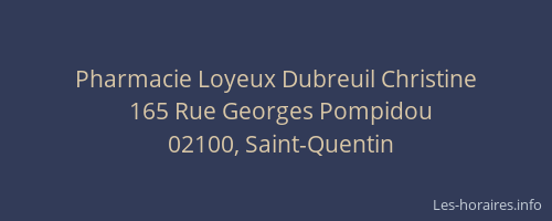 Pharmacie Loyeux Dubreuil Christine