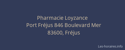 Pharmacie Loyzance