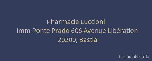 Pharmacie Luccioni