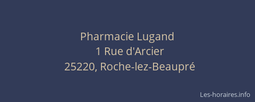 Pharmacie Lugand