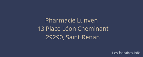 Pharmacie Lunven