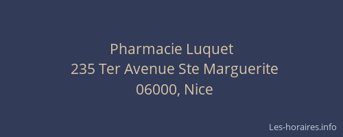 Pharmacie Luquet