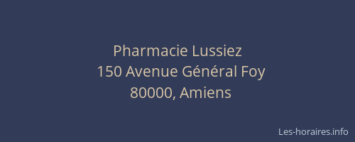 Pharmacie Lussiez