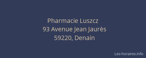 Pharmacie Luszcz