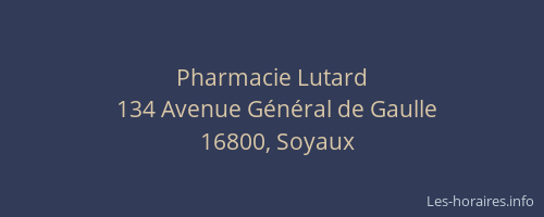 Pharmacie Lutard