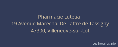 Pharmacie Lutetia