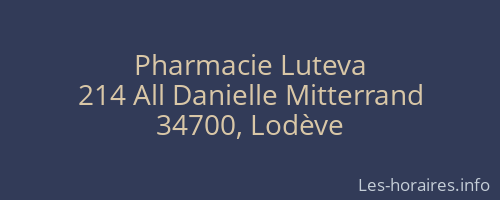 Pharmacie Luteva