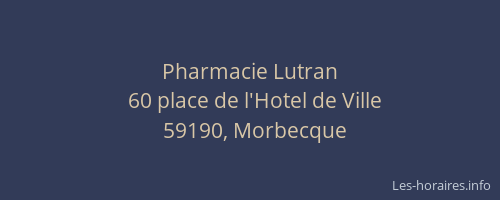 Pharmacie Lutran