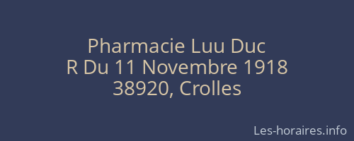 Pharmacie Luu Duc