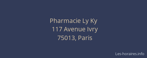 Pharmacie Ly Ky