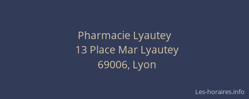 Pharmacie Lyautey