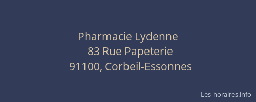 Pharmacie Lydenne