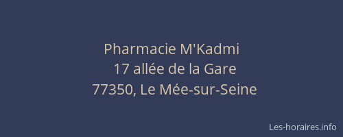 Pharmacie M'Kadmi