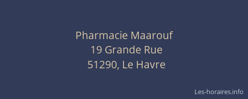 Pharmacie Maarouf