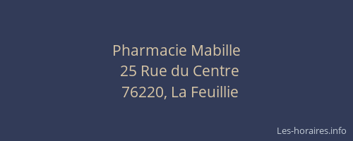 Pharmacie Mabille