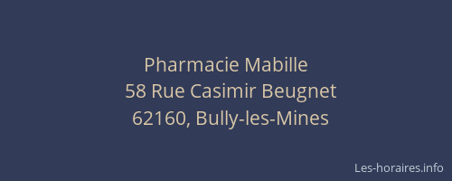 Pharmacie Mabille