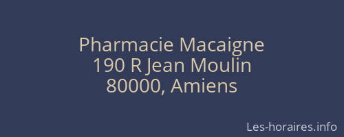 Pharmacie Macaigne