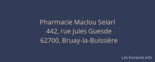 Pharmacie Maclou Selarl