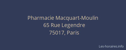 Pharmacie Macquart-Moulin