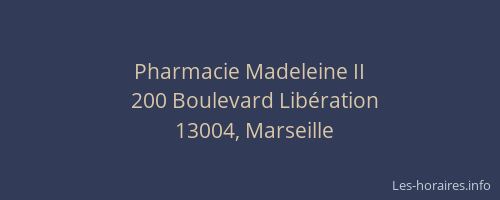 Pharmacie Madeleine II