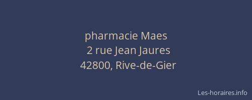 pharmacie Maes