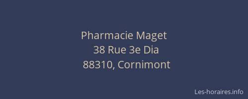 Pharmacie Maget