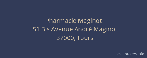 Pharmacie Maginot
