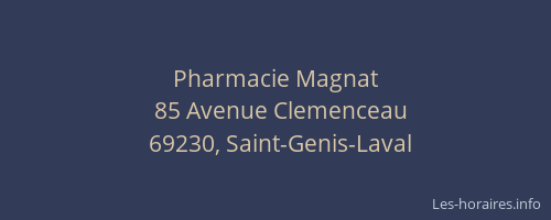 Pharmacie Magnat