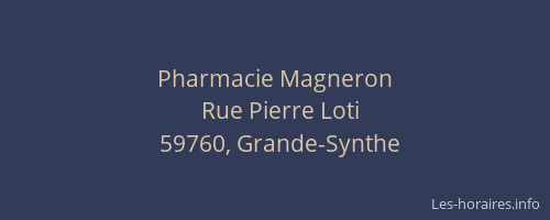 Pharmacie Magneron