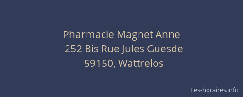 Pharmacie Magnet Anne