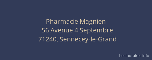 Pharmacie Magnien
