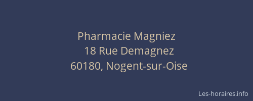 Pharmacie Magniez