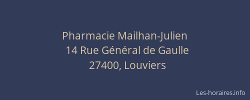 Pharmacie Mailhan-Julien
