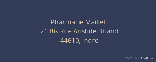 Pharmacie Maillet