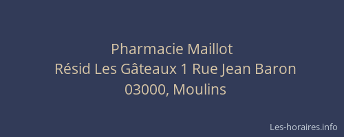 Pharmacie Maillot