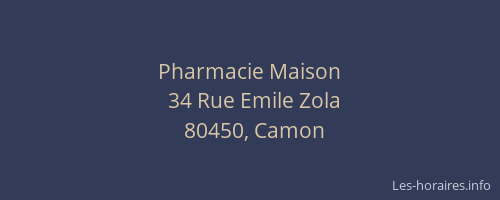 Pharmacie Maison