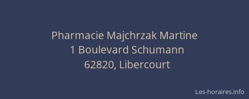 Pharmacie Majchrzak Martine
