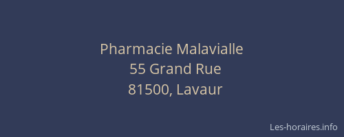 Pharmacie Malavialle