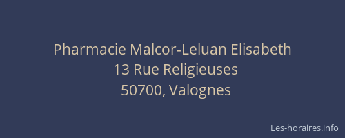 Pharmacie Malcor-Leluan Elisabeth