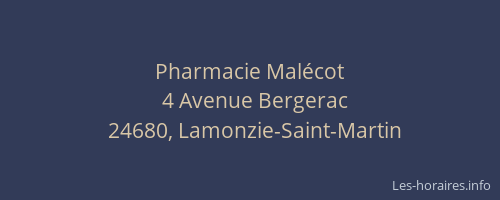 Pharmacie Malécot