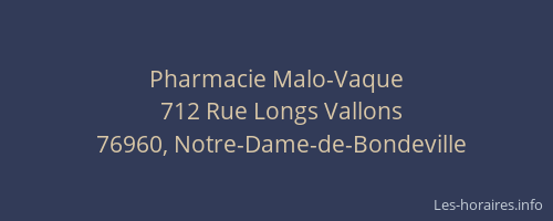 Pharmacie Malo-Vaque