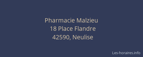 Pharmacie Malzieu