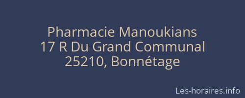 Pharmacie Manoukians
