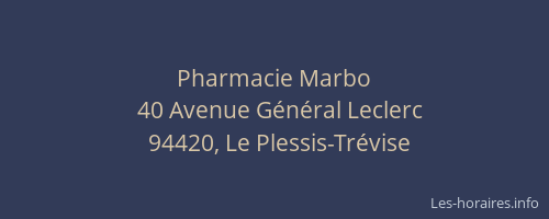 Pharmacie Marbo