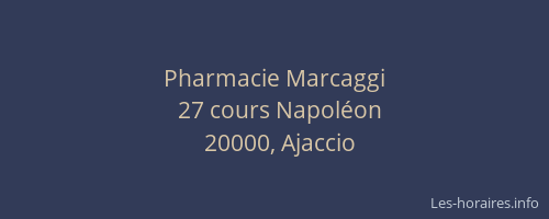 Pharmacie Marcaggi