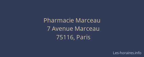 Pharmacie Marceau