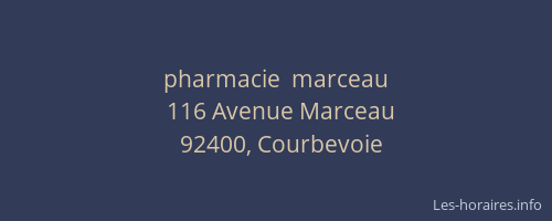 pharmacie  marceau