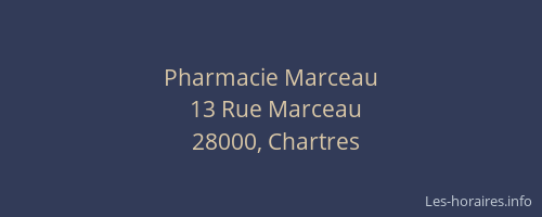 Pharmacie Marceau