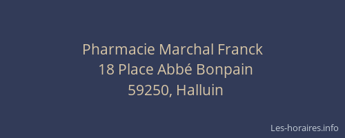Pharmacie Marchal Franck